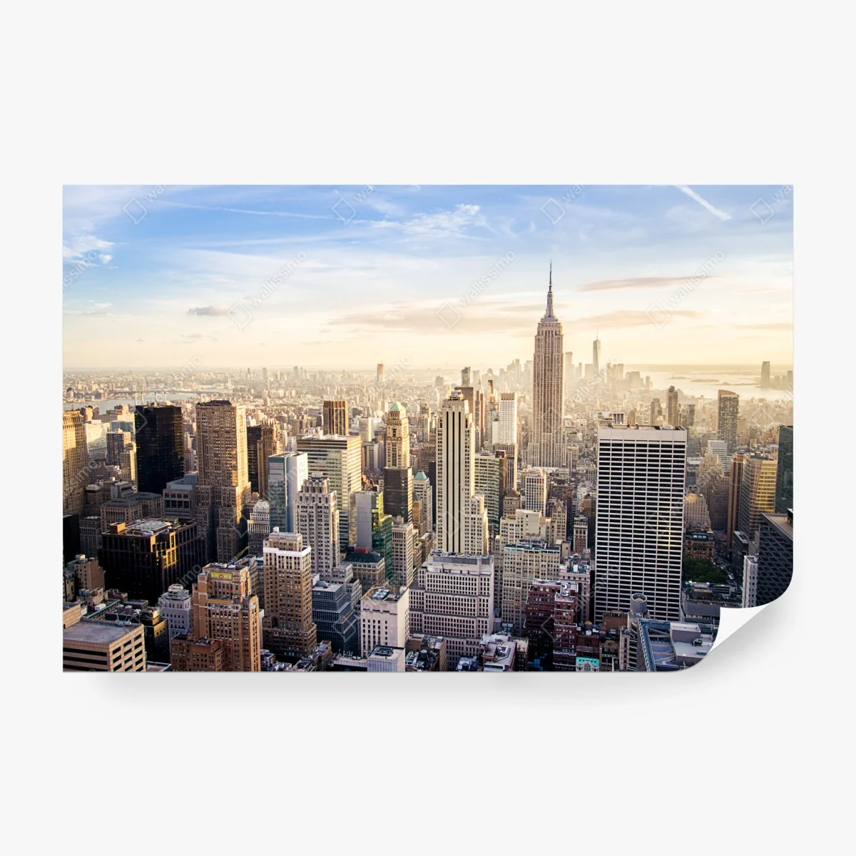 Papier peint ciel de New York au coucher du soleil – Wallnifity®
