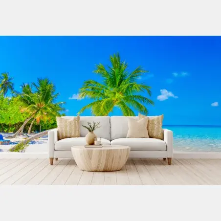 Papier peint évasion tropicale aux Maldives – Wallnifity®