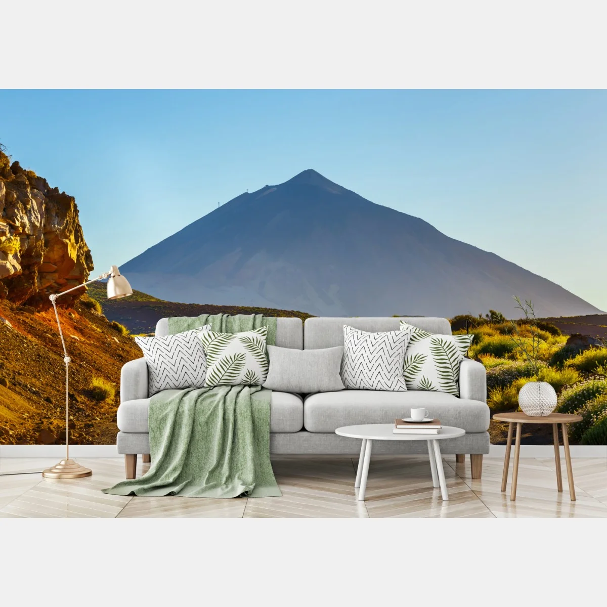 Papier peint route vers le volcan majestueux – Wallnifity® Papier peint route vers le volcan majestueux – Wallnifity®