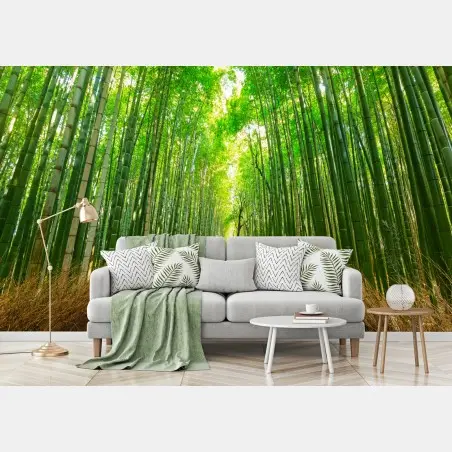 Papier peint allée de bambous d'Arashiyama, Kyoto – Wallnifity®