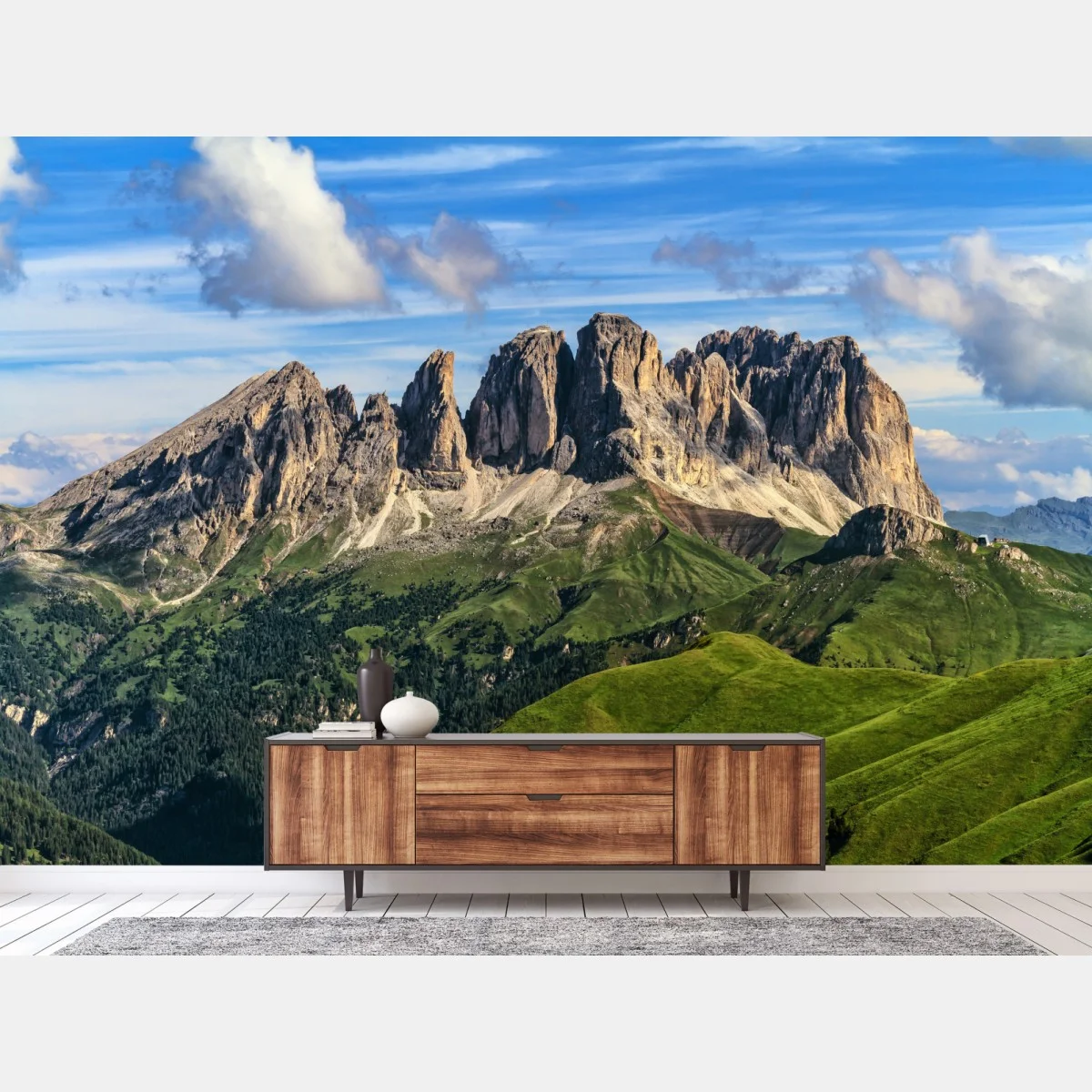 Papier peint panorama sauvage des Dolomites – Wallnifity® Papier peint panorama sauvage des Dolomites – Wallnifity®