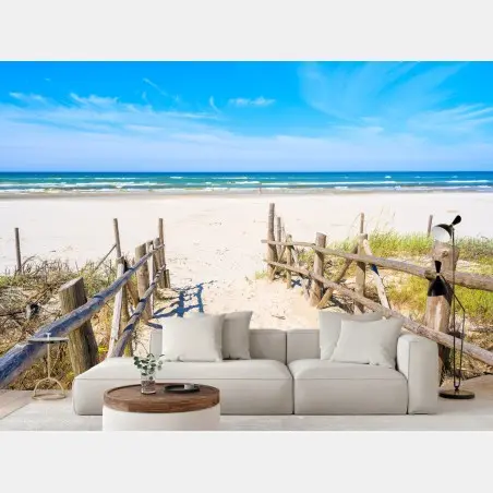 Papier peint entrée vers la plage de Debki – Wallnifity®