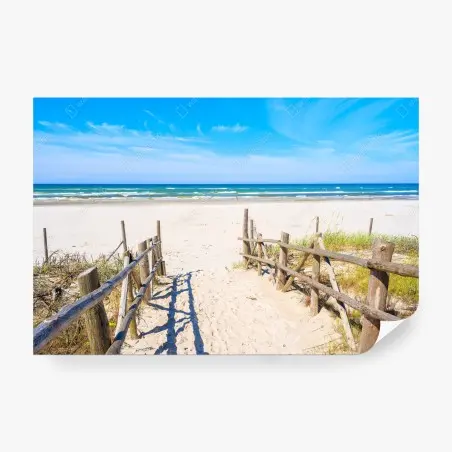 Papier peint entrée vers la plage de Debki – Wallnifity®