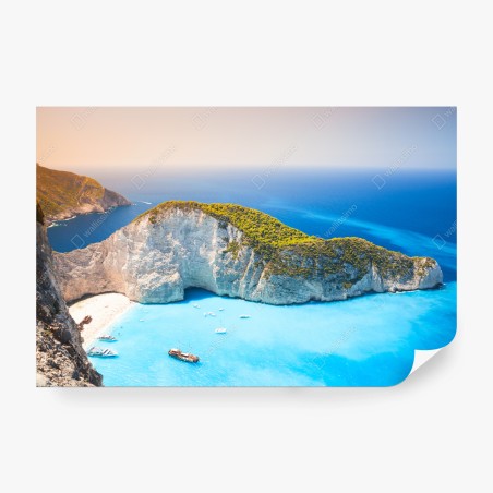 Papier peint baie de Navagio à Zakynthos – Wallnifity®