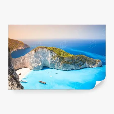 Papier peint baie de Navagio à Zakynthos – Wallnifity®