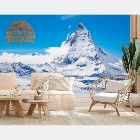 Papier peint Cervin majestueux au-dessus des nuages – Wallnifity®