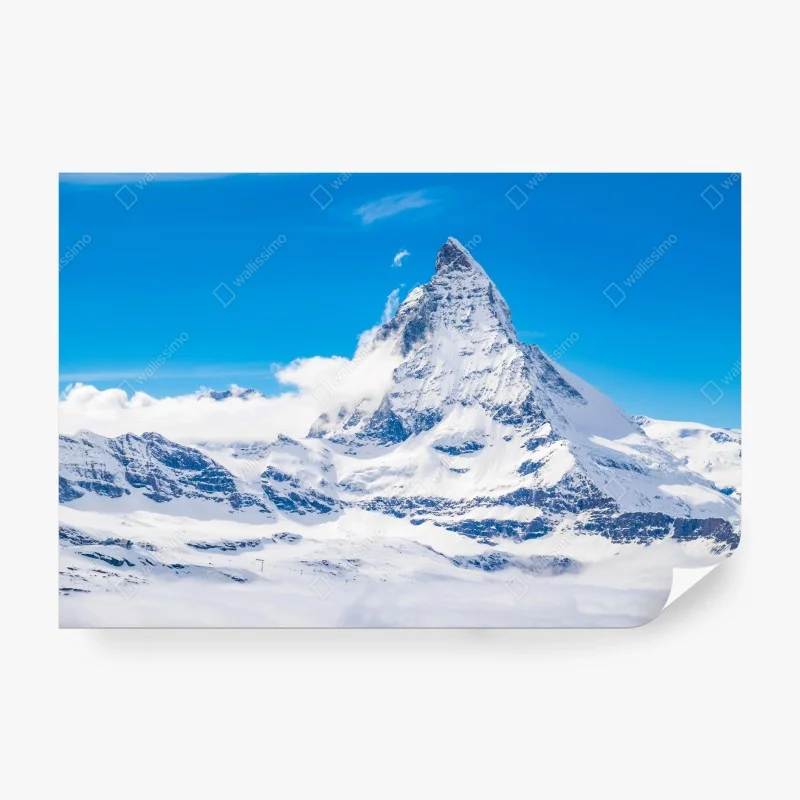 Papier peint Cervin majestueux au-dessus des nuages – Wallnifity®