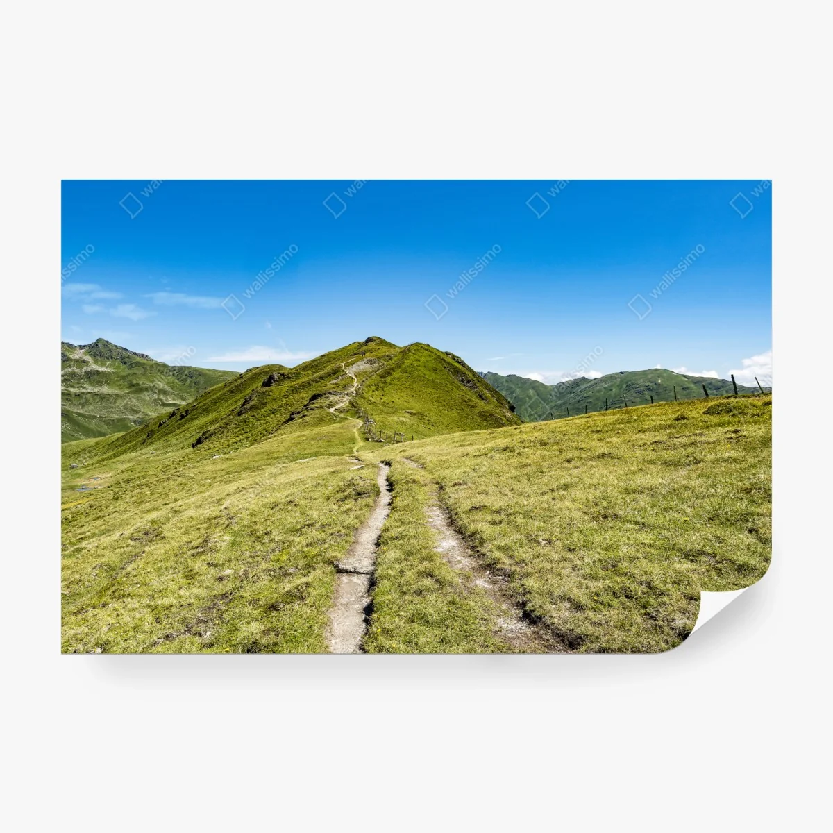 Papier peint sentier sinueux dans les Alpes de Zillertal – Wallnifity® Papier peint sentier sinueux dans les Alpes de Zillertal – Wallnifity®