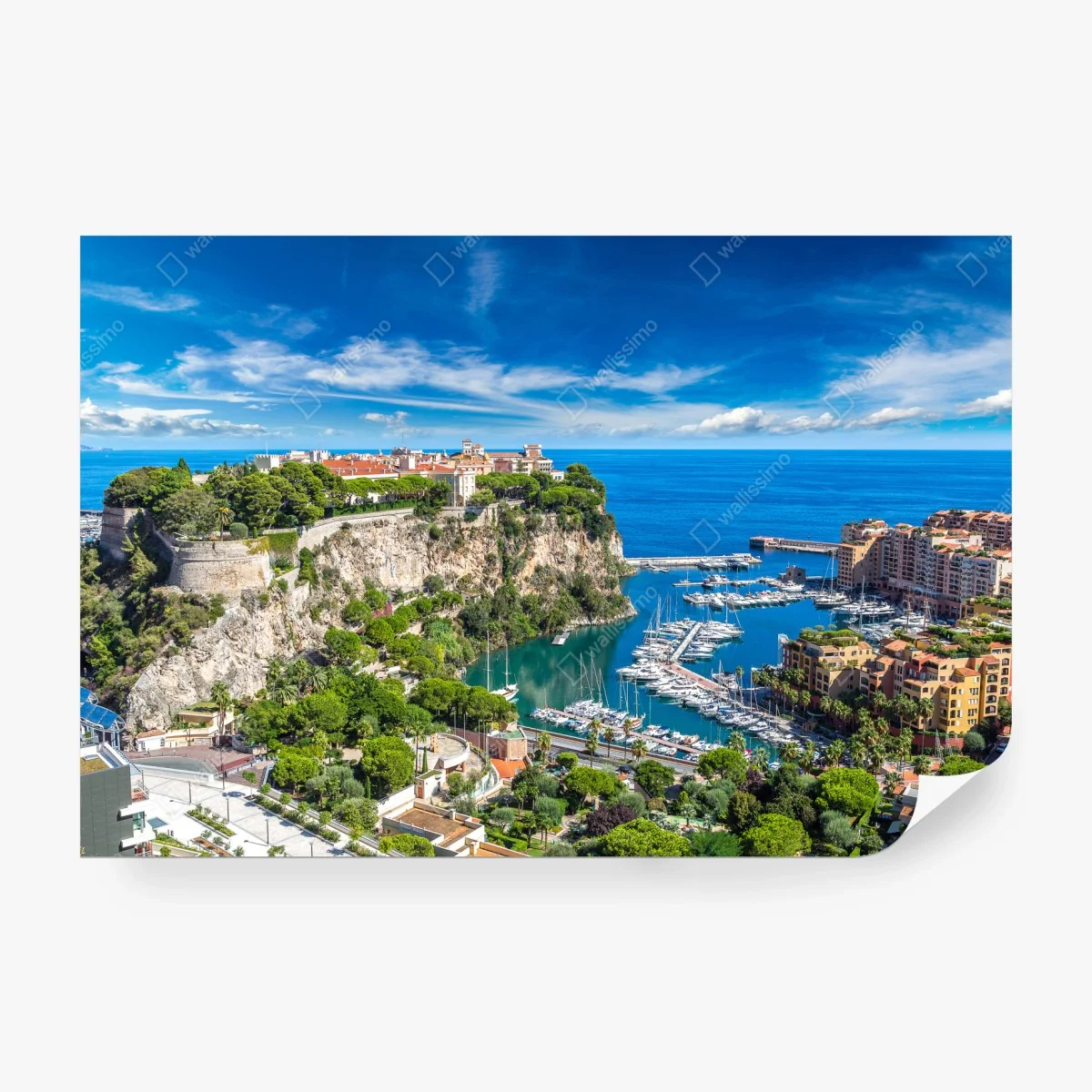 Papier peint vue panoramique du Palais Princier de Monte-Carlo – Wallnifity® Papier peint vue panoramique du Palais Princier de Monte-Carlo – Wallnifity®
