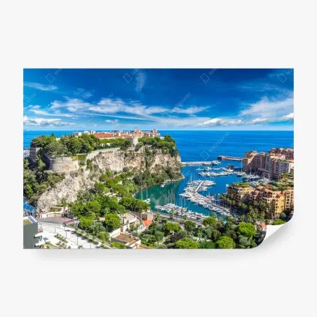 Papier peint vue panoramique du Palais Princier de Monte-Carlo – Wallnifity®