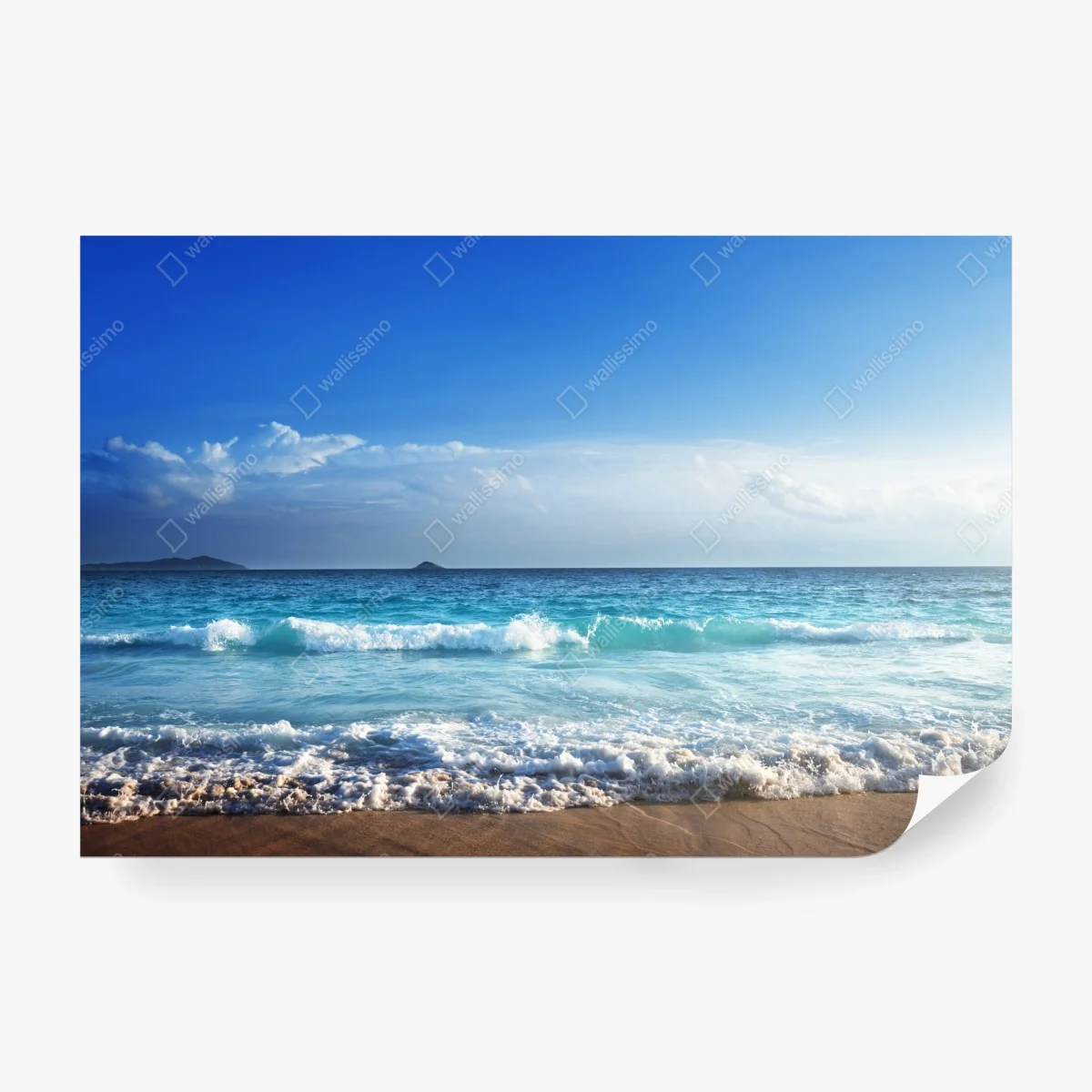 Papier peint coucher de soleil sur la plage des Seychelles – Wallnifity® Papier peint coucher de soleil sur la plage des Seychelles – Wallnifity®