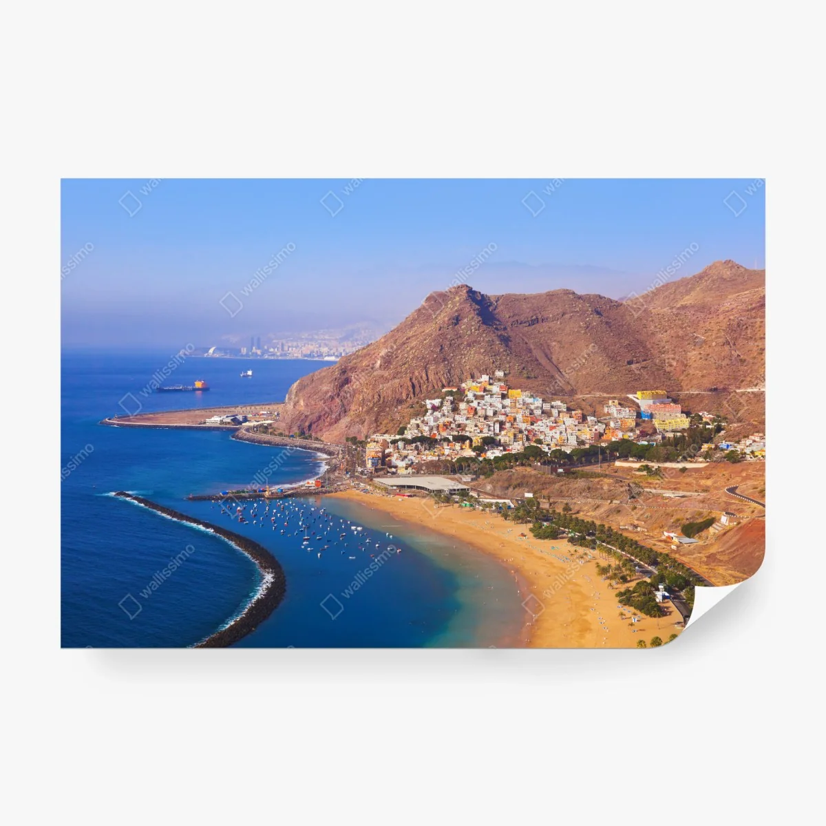 Papier peint côte ensoleillée de Las Teresitas, Tenerife – Wallnifity® Papier peint côte ensoleillée de Las Teresitas, Tenerife – Wallnifity®