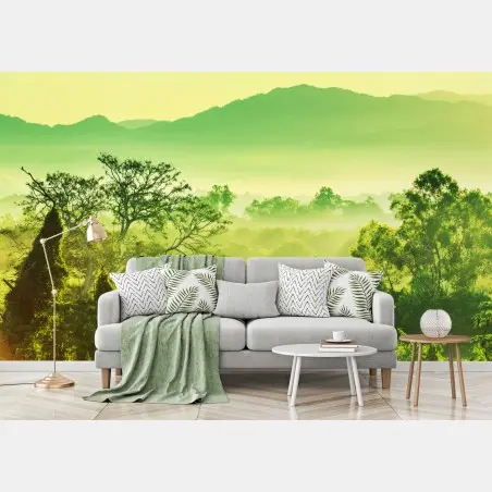 Papier peint brume tropicale du Mexique – Wallnifity®
