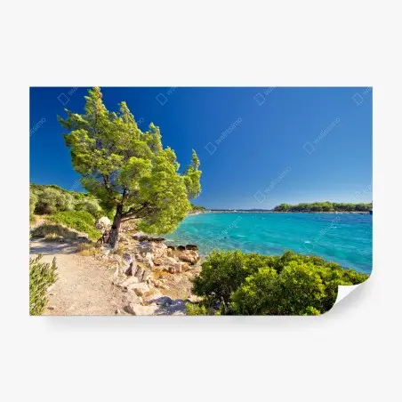 Papier peint paysage marin turquoise de l'île de Murter – Wallnifity®