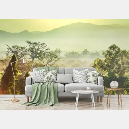 Papier peint jungle brumeuse du Vietnam – Wallnifity®