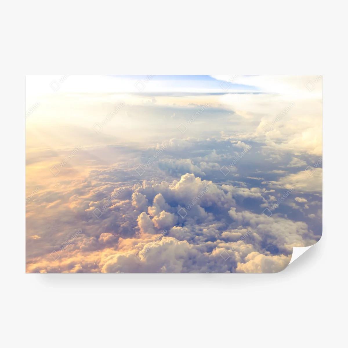 Papier peint horizon doré au-dessus des nuages – Wallnifity® Papier peint horizon doré au-dessus des nuages – Wallnifity®
