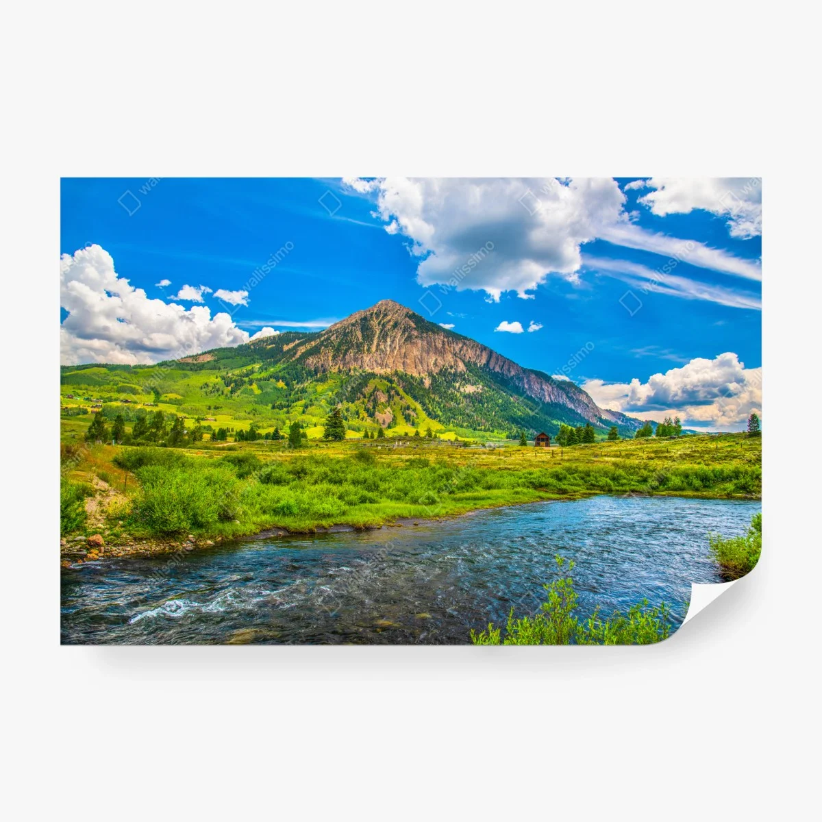 Papier peint sérénité alpine à Crested Butte – Wallnifity® Papier peint sérénité alpine à Crested Butte – Wallnifity®