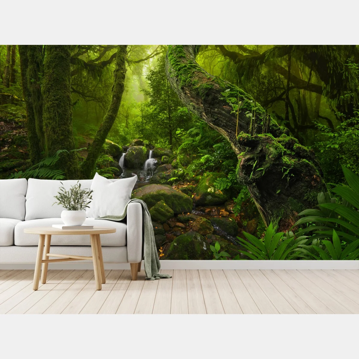 Papier peint refuge verdoyant au cœur de la forêt – Wallnifity® Papier peint refuge verdoyant au cœur de la forêt – Wallnifity®
