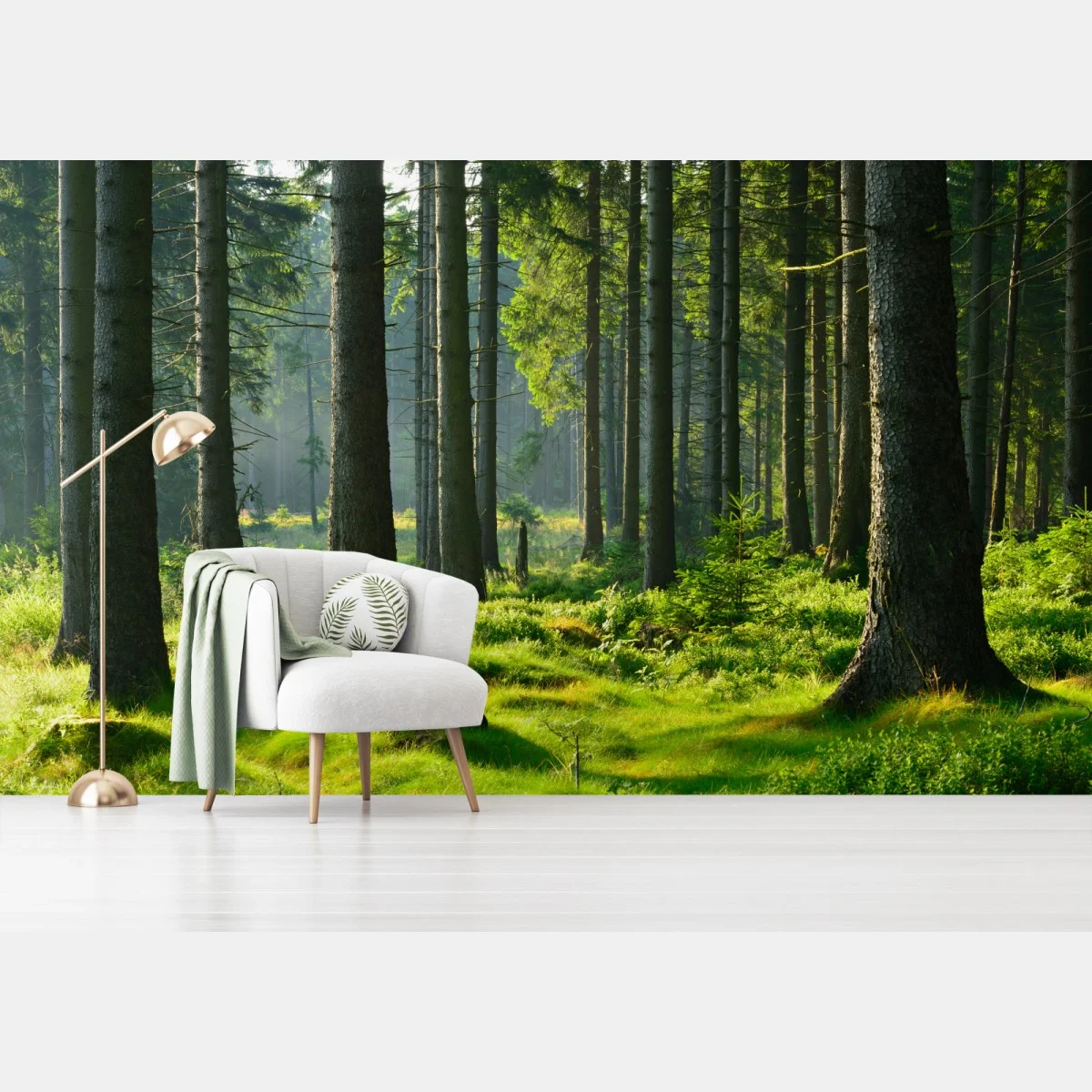 Papier peint forêt enchantée au petit matin – Wallnifity® Papier peint forêt enchantée au petit matin – Wallnifity®