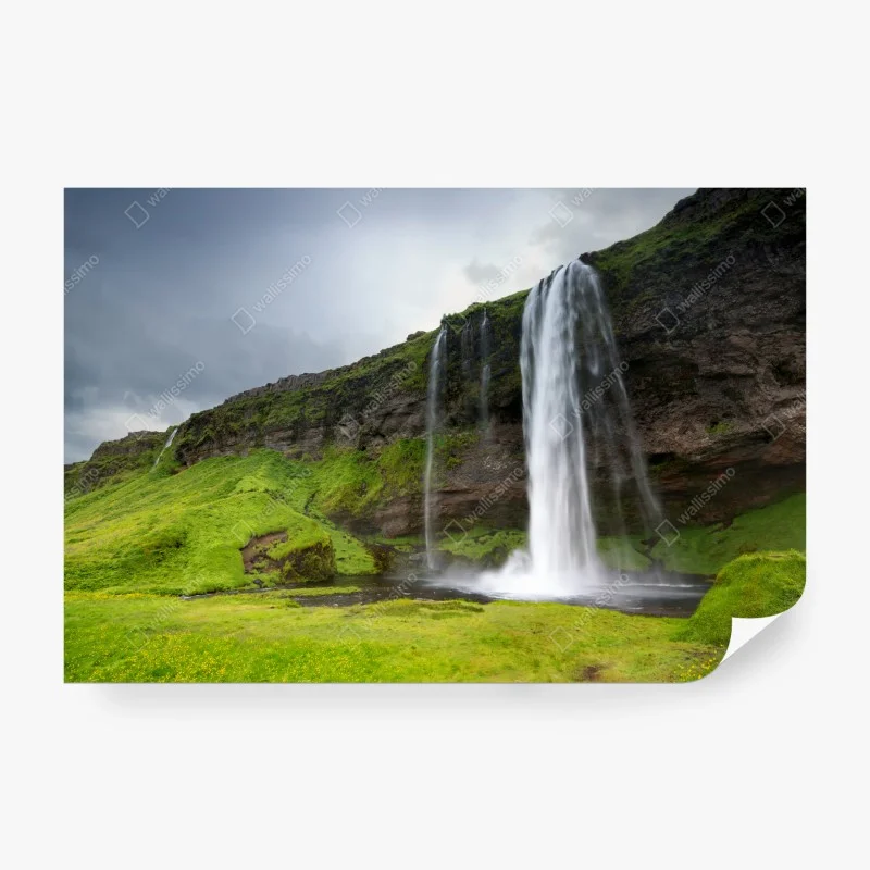 Papier peint cascade spectaculaire de Seljalandsfoss en Islande – Wallnifity® Papier peint cascade spectaculaire de Seljalandsfoss en Islande – Wallnifity®
