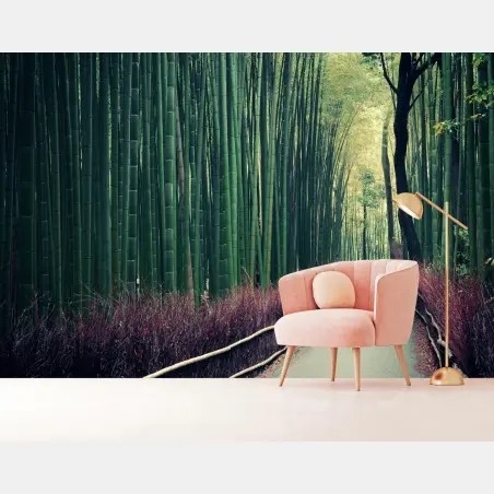 Papier peint allée de bambous d'Arashiyama, Kyoto – Wallnifity®