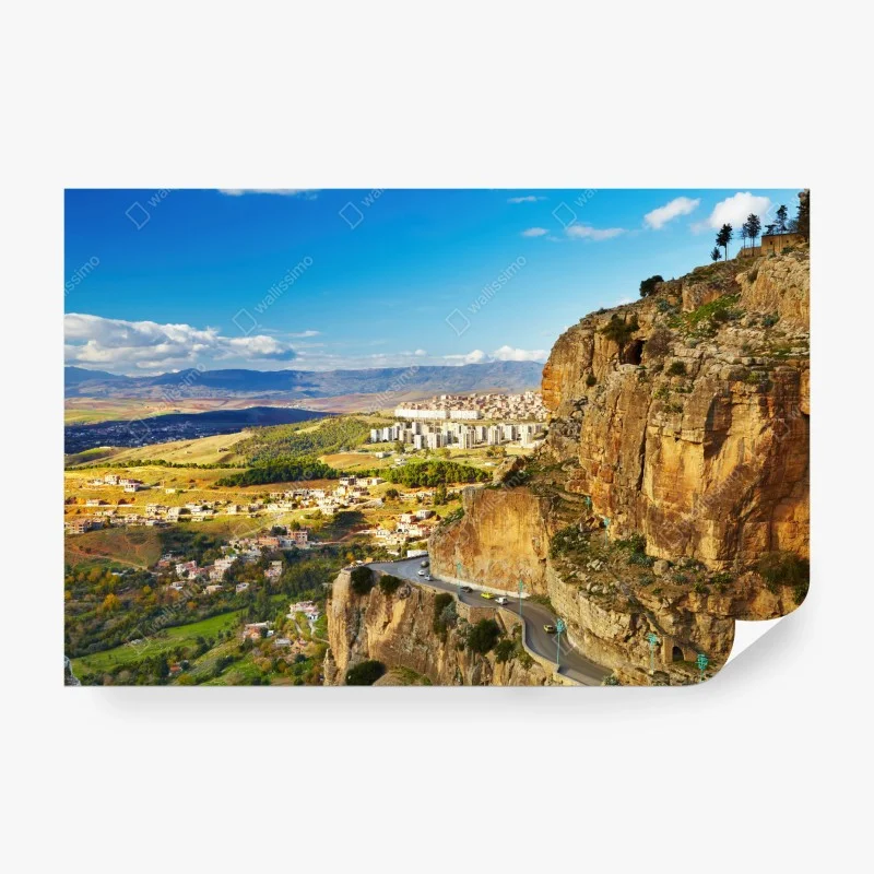 Papier peint panorama de Constantine et ses falaises – Wallnifity®