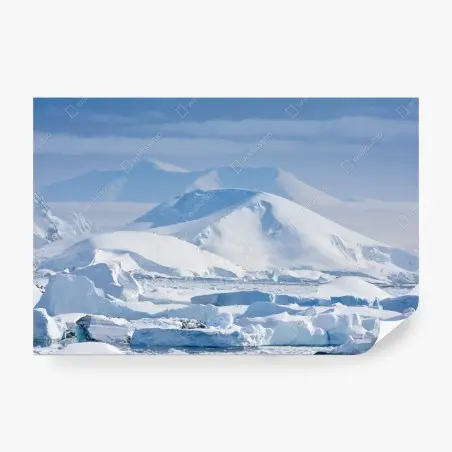 Papier peint paysage polaire immaculé en Antarctique – Wallnifity®
