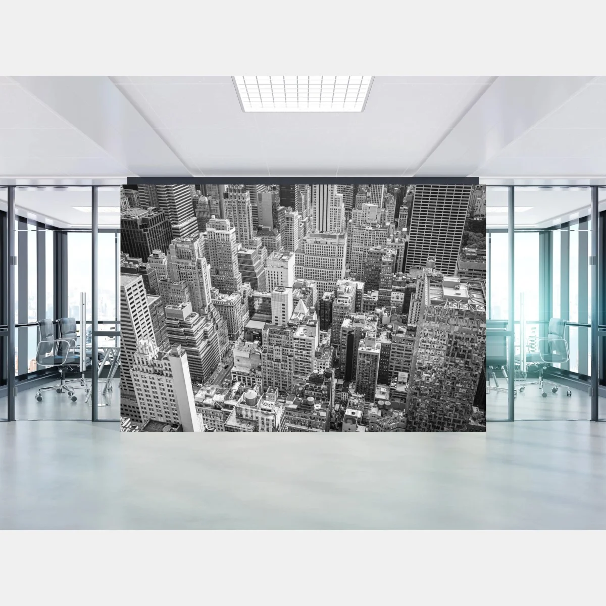 Papier peint panorama urbain de New York en noir et blanc – Wallnifity® Papier peint panorama urbain de New York en noir et blanc – Wallnifity®