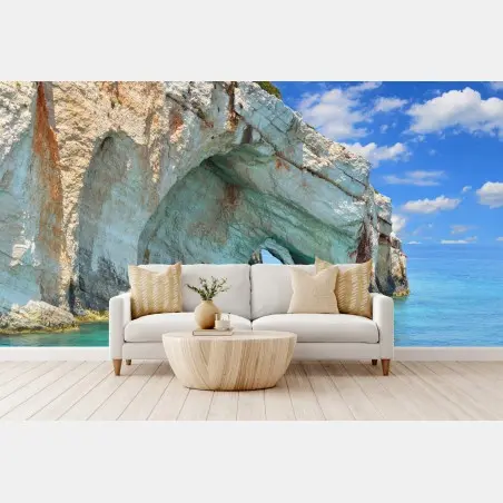 Papier peint grottes bleues de Zakynthos – Wallnifity®