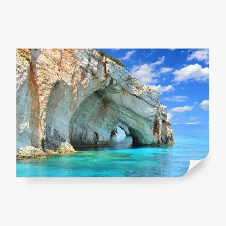 Papier peint grottes bleues de Zakynthos – Wallnifity®