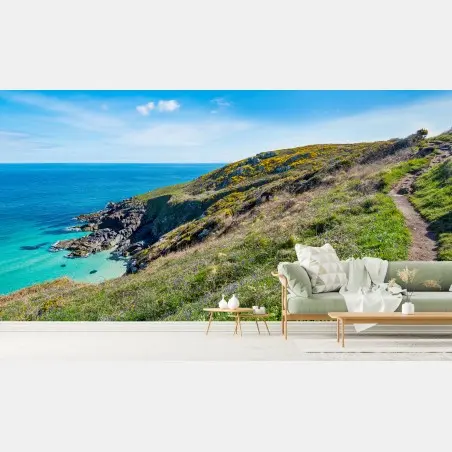 Papier peint sentier côtier vers Hor Point, St Ives – Wallnifity®