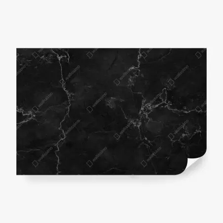 Papier peint marbre noir contemporain à veines blanches – Wallnifity®