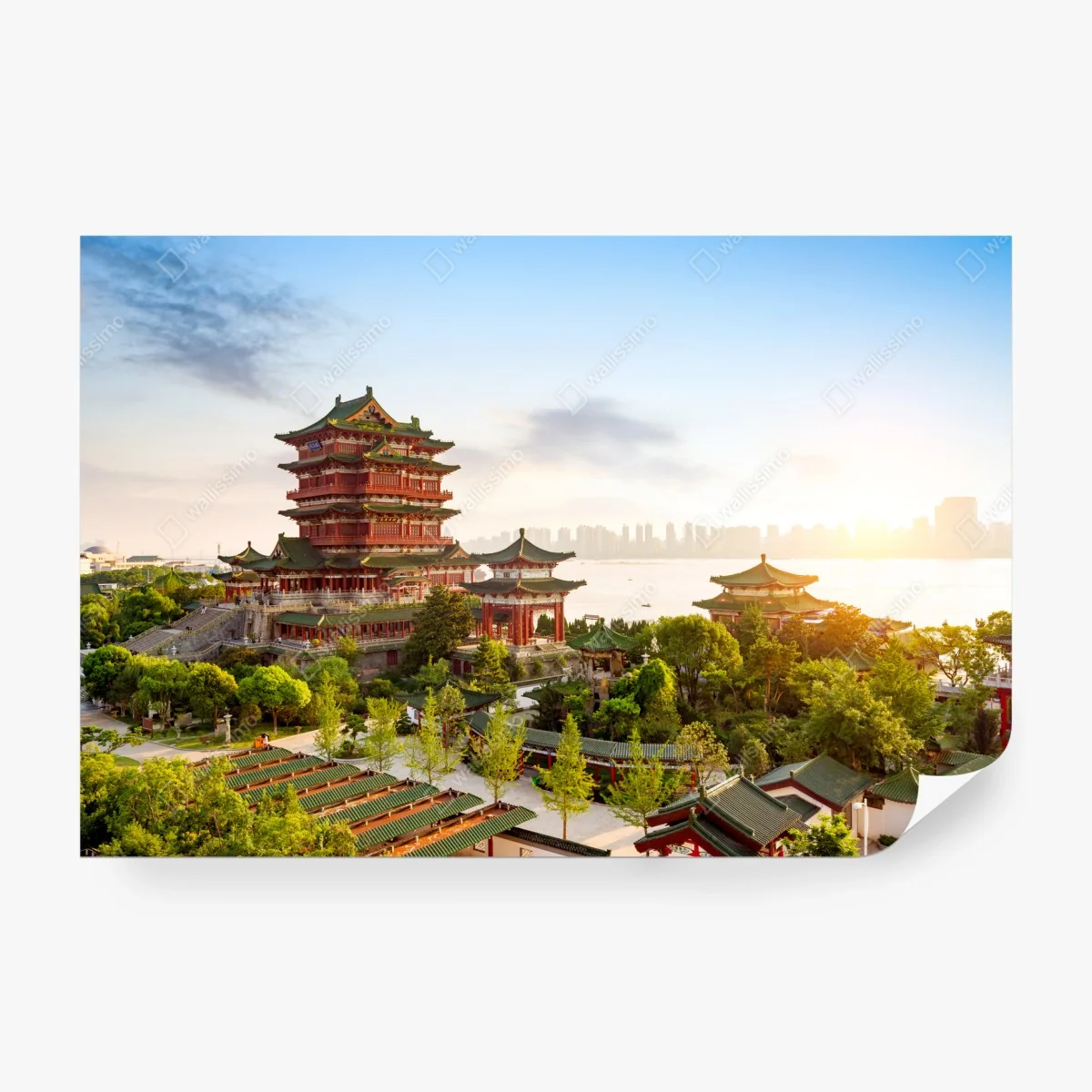 Papier peint paysage historique du pavillon de Tengwang – Wallnifity® Papier peint paysage historique du pavillon de Tengwang – Wallnifity®
