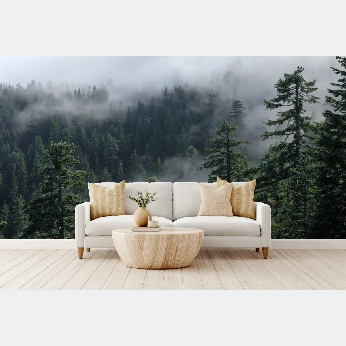 Papier peint brume éternelle sur la forêt de Larch Mount, Oregon – Wallnifity® Papier peint brume éternelle sur la forêt de Larch Mount, Oregon – Wallnifity®