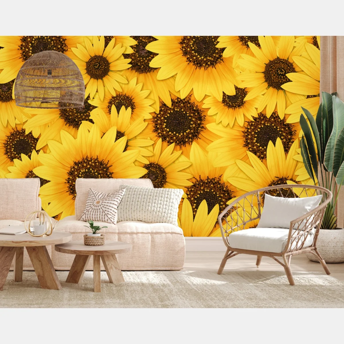 Papier peint éclat de tournesols jaunes – Wallnifity® Papier peint éclat de tournesols jaunes – Wallnifity®