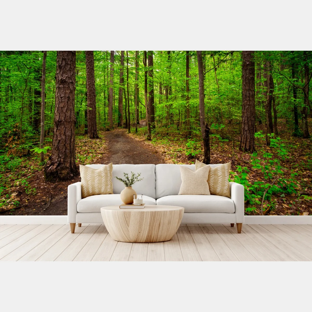 Papier peint sentier forestier verdoyant – Wallnifity® Papier peint sentier forestier verdoyant – Wallnifity®