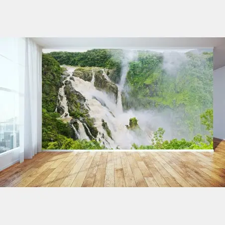 Papier peint cascade majestueuse de Barron Falls, Australie – Wallnifity®
