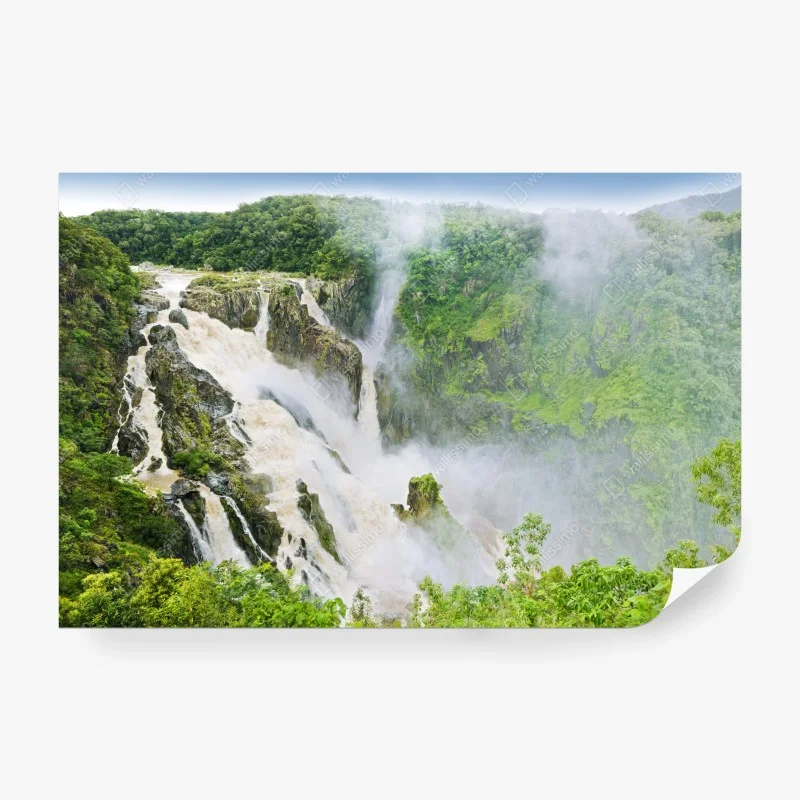 Papier peint cascade majestueuse de Barron Falls, Australie – Wallnifity® Papier peint cascade majestueuse de Barron Falls, Australie – Wallnifity®