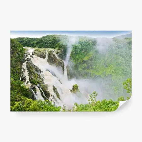 Papier peint cascade majestueuse de Barron Falls, Australie – Wallnifity®