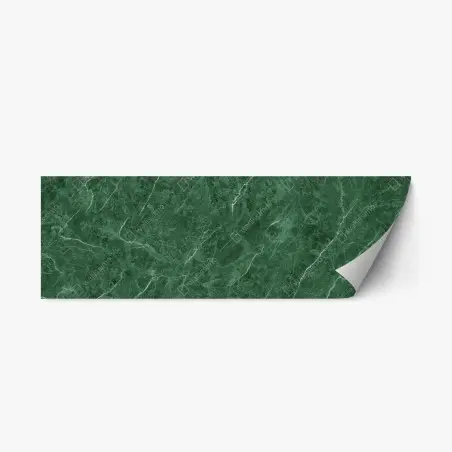 Sticker repositionnable marbre vert émeraude élégant – Wallnifity®