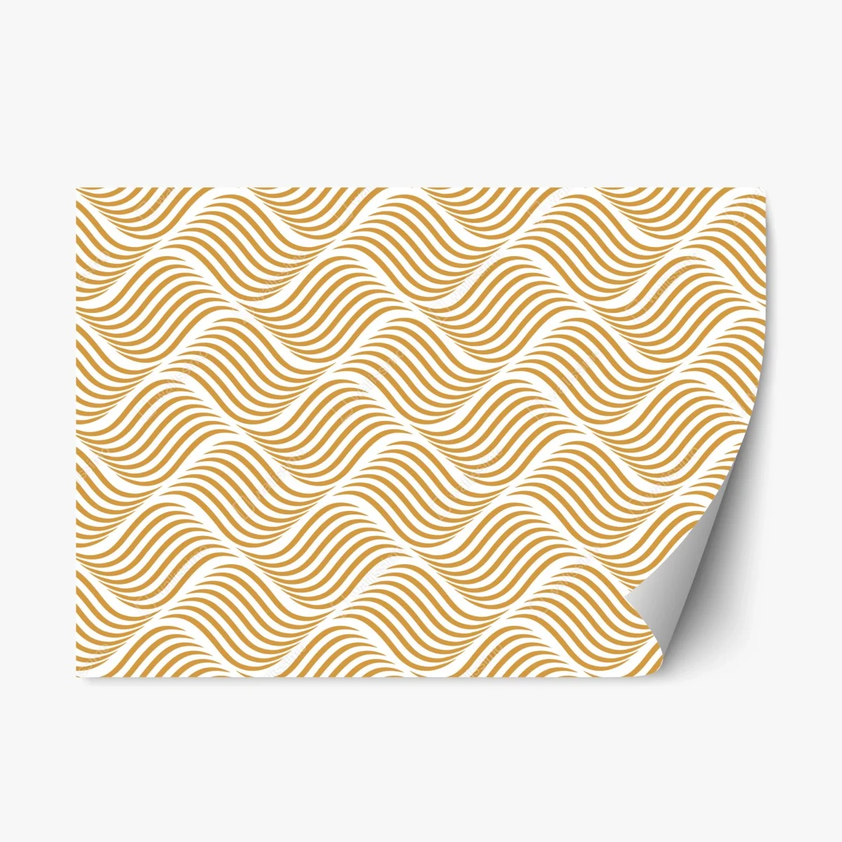 Sticker repositionnable motif ondulé doré pour décoration murale – Wallnifity® Sticker repositionnable motif ondulé doré pour décoration murale – Wallnifity®