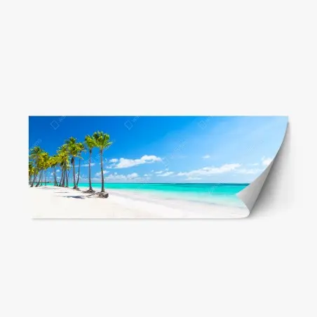 Sticker repositionnable évasion tropicale à Punta Cana – Wallnifity®