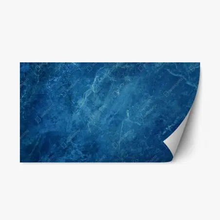 Sticker repositionnable marbre bleu profond texturé – Wallnifity®