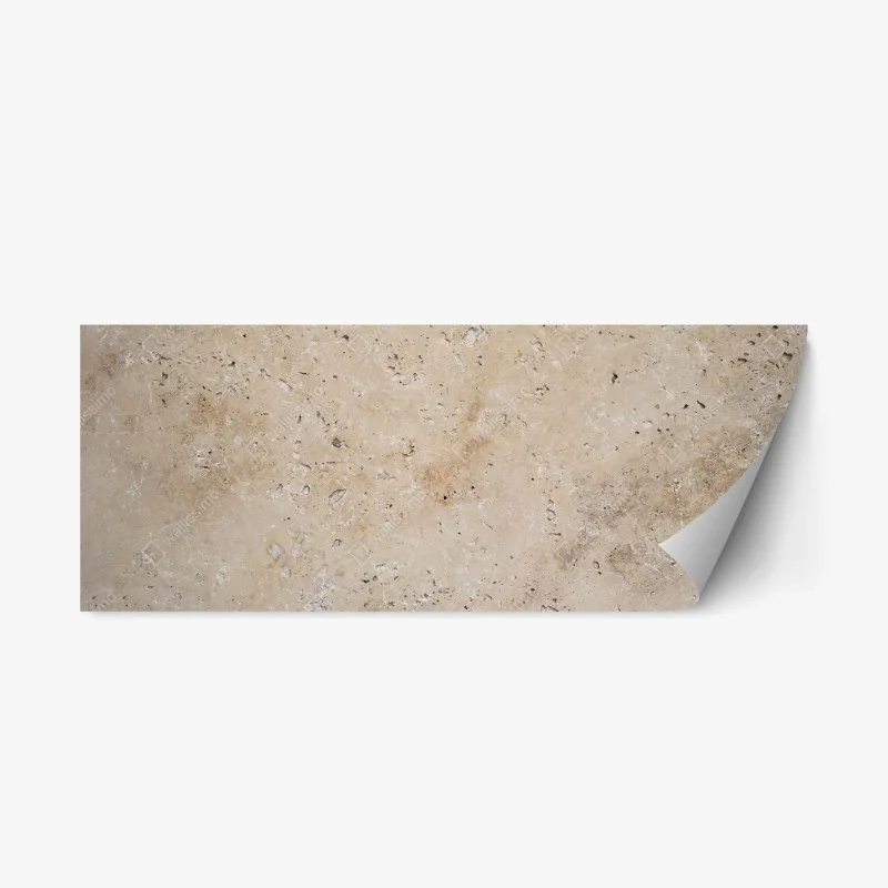 Sticker repositionnable texture de pierre naturelle beige et rustique – Wallnifity®