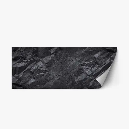 Sticker repositionnable texture d'ardoise naturelle sombre – Wallnifity®