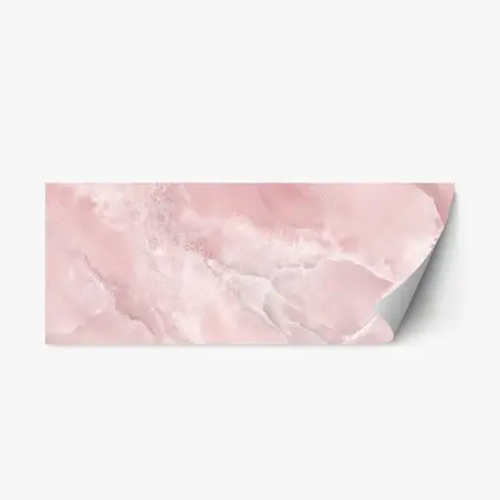 Sticker repositionnable marbre rose abstrait pour décoration murale – Wallnifity®