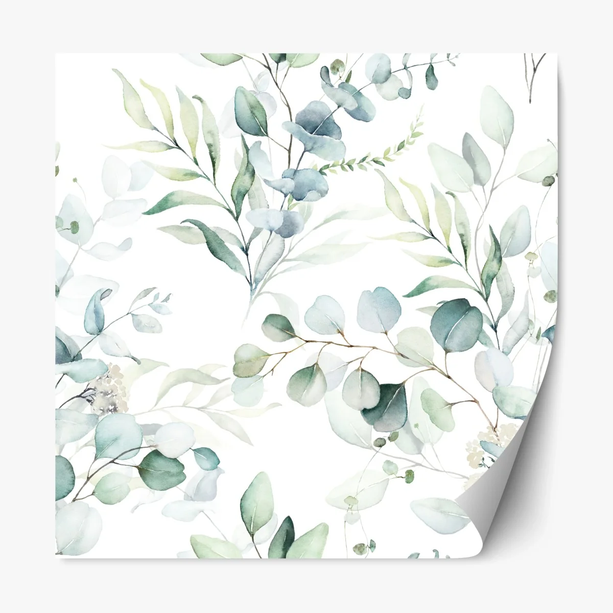 Sticker repositionnable eucalyptus aquarelle élégant motif botanique apaisant – Wallnifity® Sticker repositionnable eucalyptus aquarelle élégant motif botanique apaisant – Wallnifity®