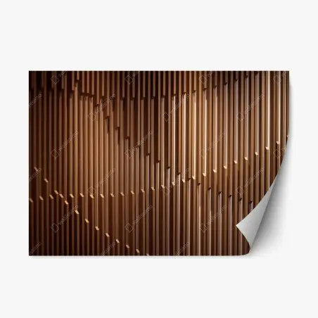 Sticker repositionnable motif vertical en bois pour décoration murale – Wallnifity®