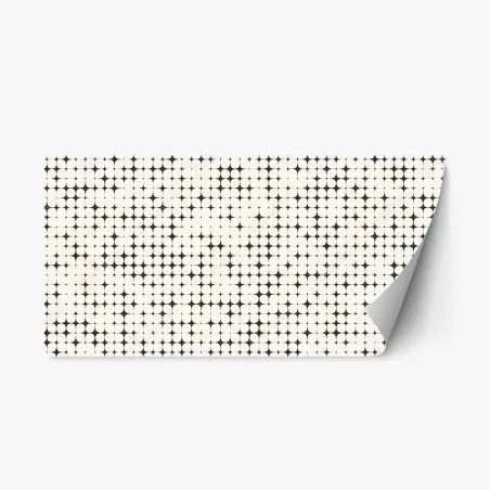 Sticker repositionnable motif géométrique en damier de cercles – Wallnifity®