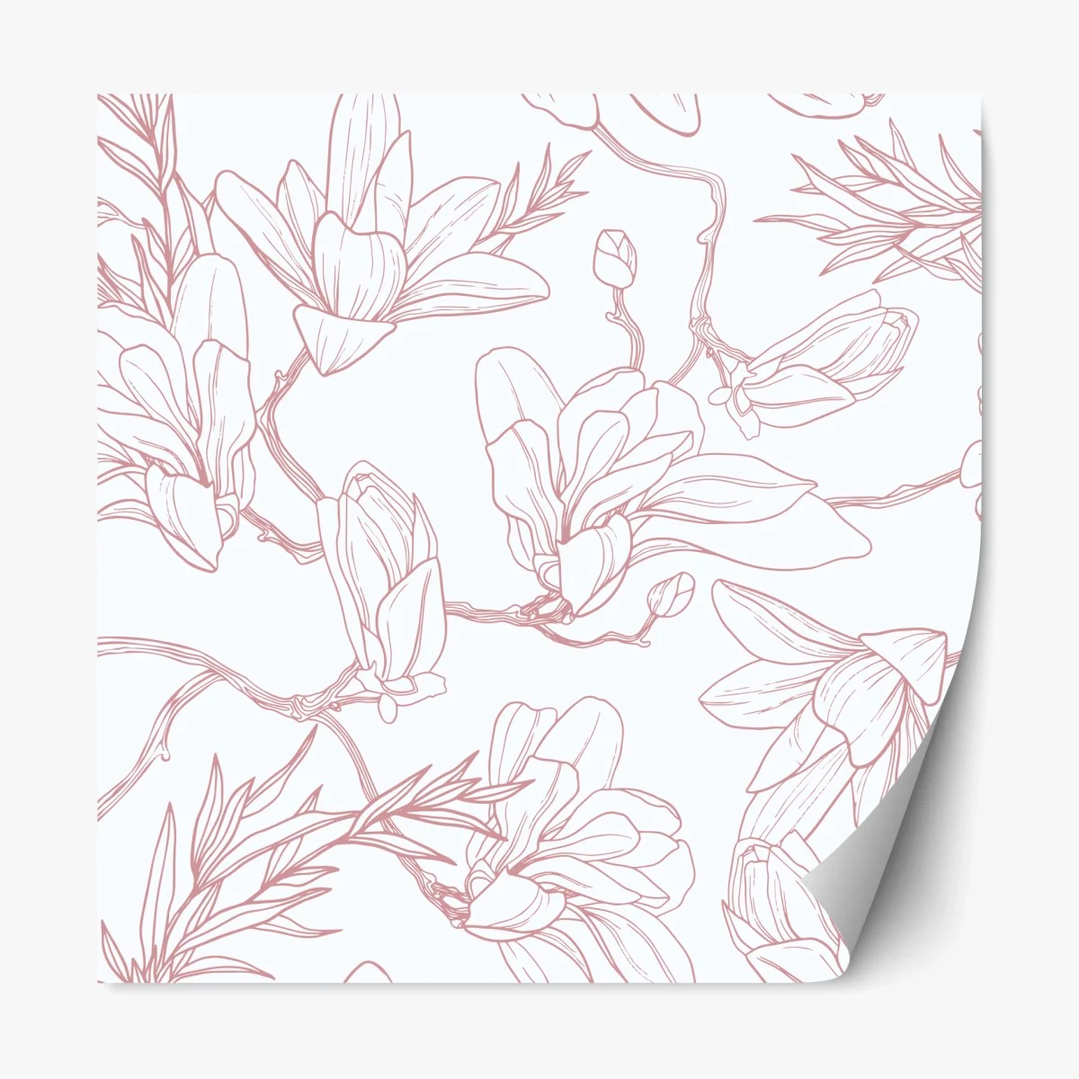 Sticker repositionnable motif magnolia délicat et aérien – Wallnifity® Sticker repositionnable motif magnolia délicat et aérien – Wallnifity®